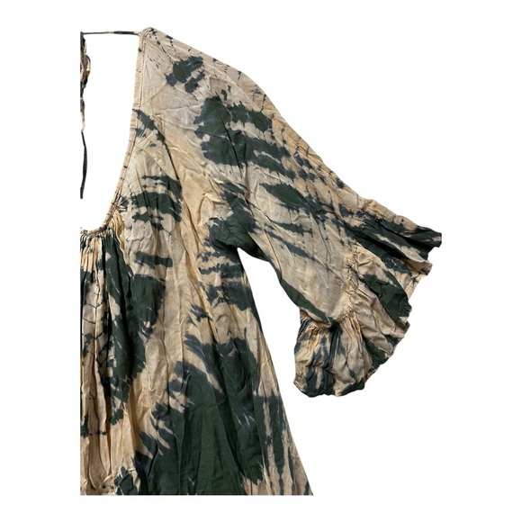 Lani Lau Hawaiian Fringe Tie Dye Resortwear Tunic Top OS - Picture 2 of 7